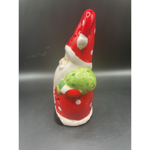 Polka Dot & Stars Santa Figurine - Picture 2 of 4